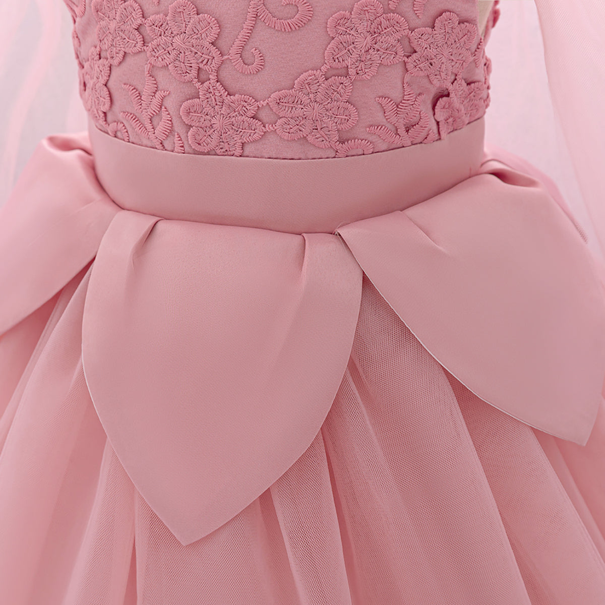 Girls Embroidered Fit and Flare Dress