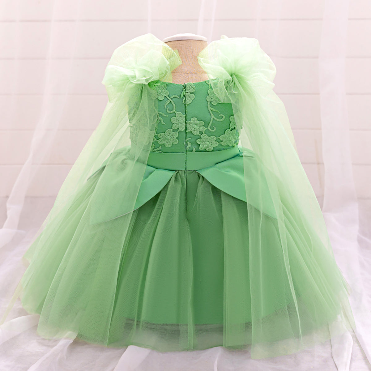 Girls Embroidered Fit And Flare Dress