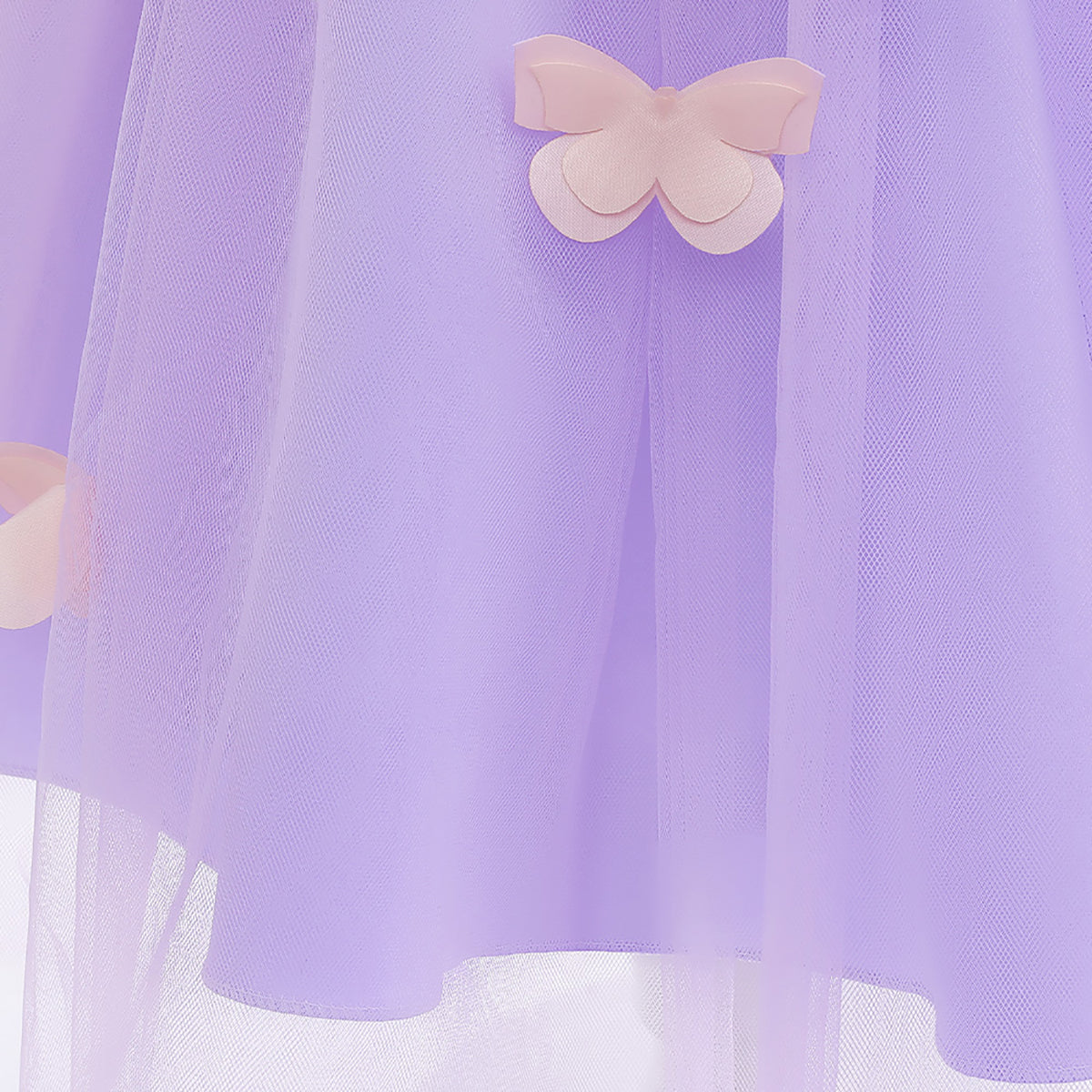 Girls Round Neck Fit and Flare Knee Length Dress