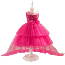 Girls Round Neck Fit and Flare Dress