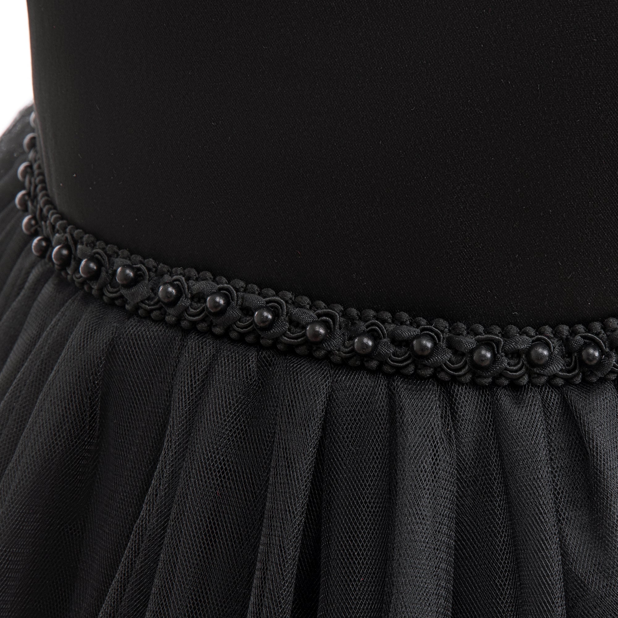 Girls Embellished Puff Sleeve Fit and Flare Dress