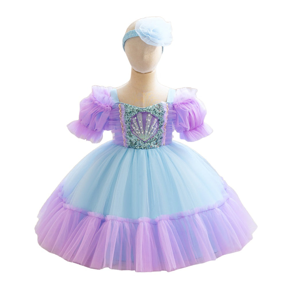 Girls Pack of 2 Kne length Balloon Dress