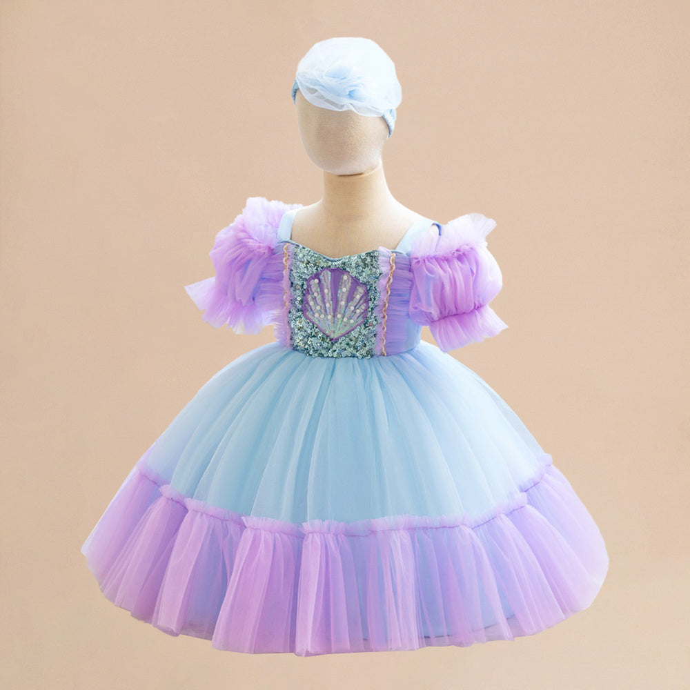 Girls Pack of 2 Kne length Balloon Dress