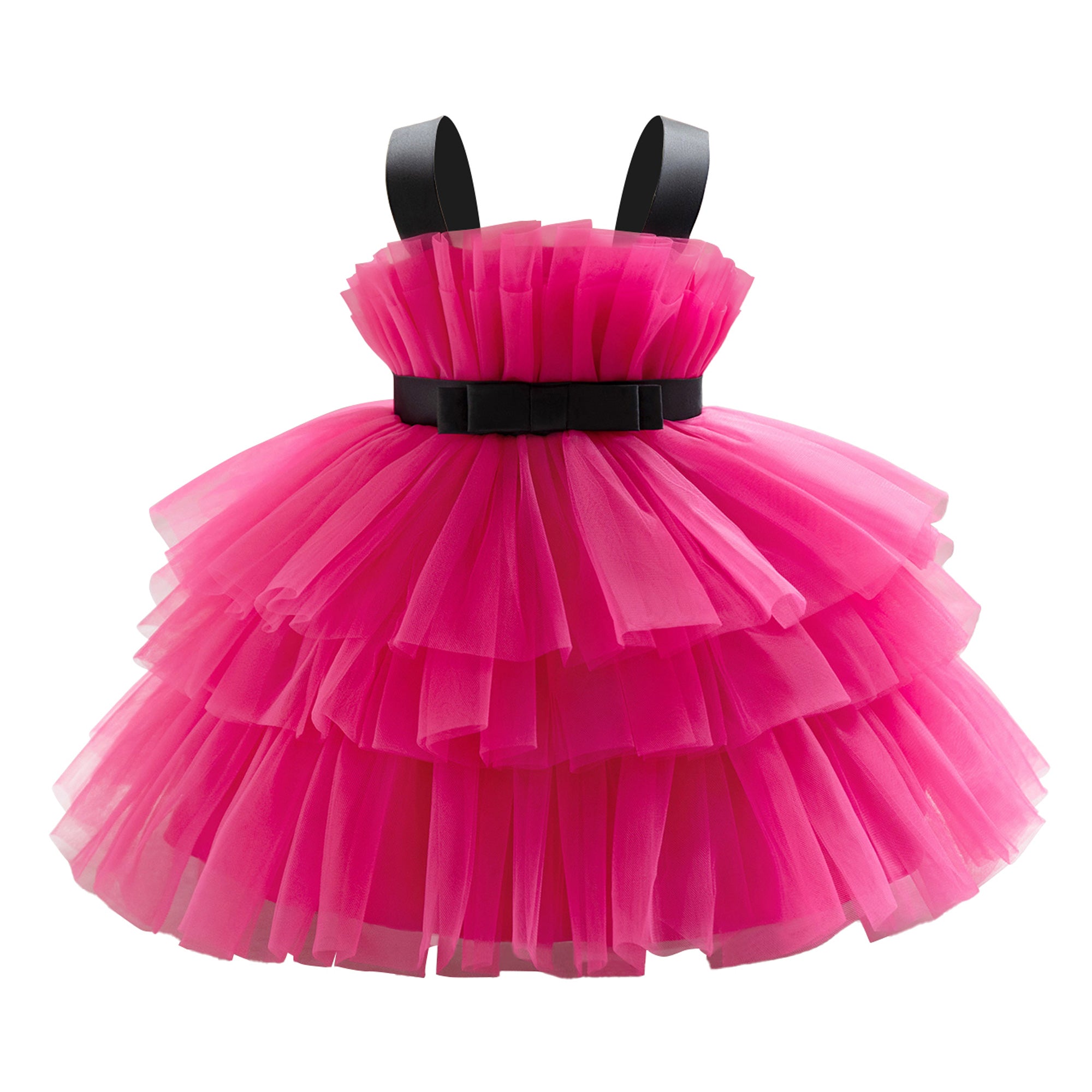 Girls Shoulder Straps Fit & Flare Dress