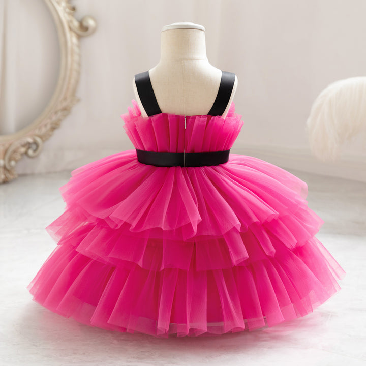 Girls Shoulder Straps Fit & Flare Dress