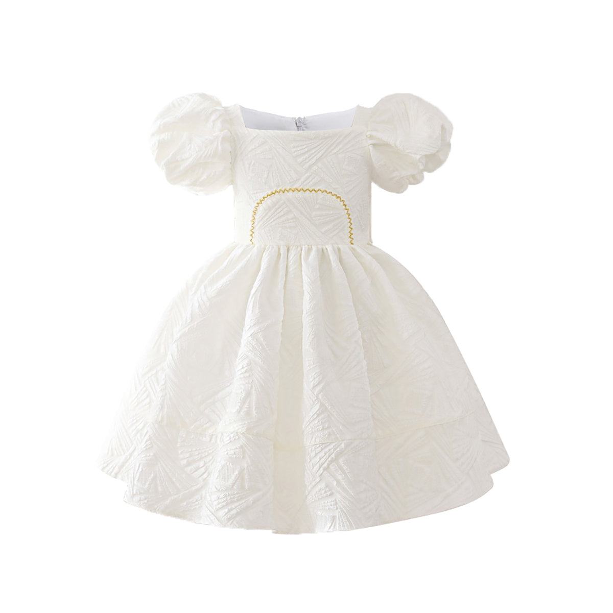 Puff Sleeve A-Line Dress