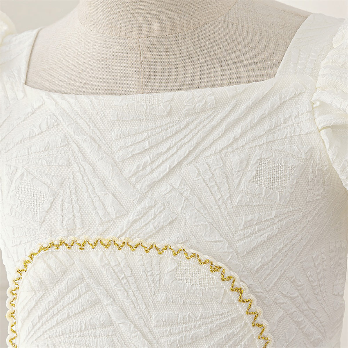 Puff Sleeve A-Line Dress