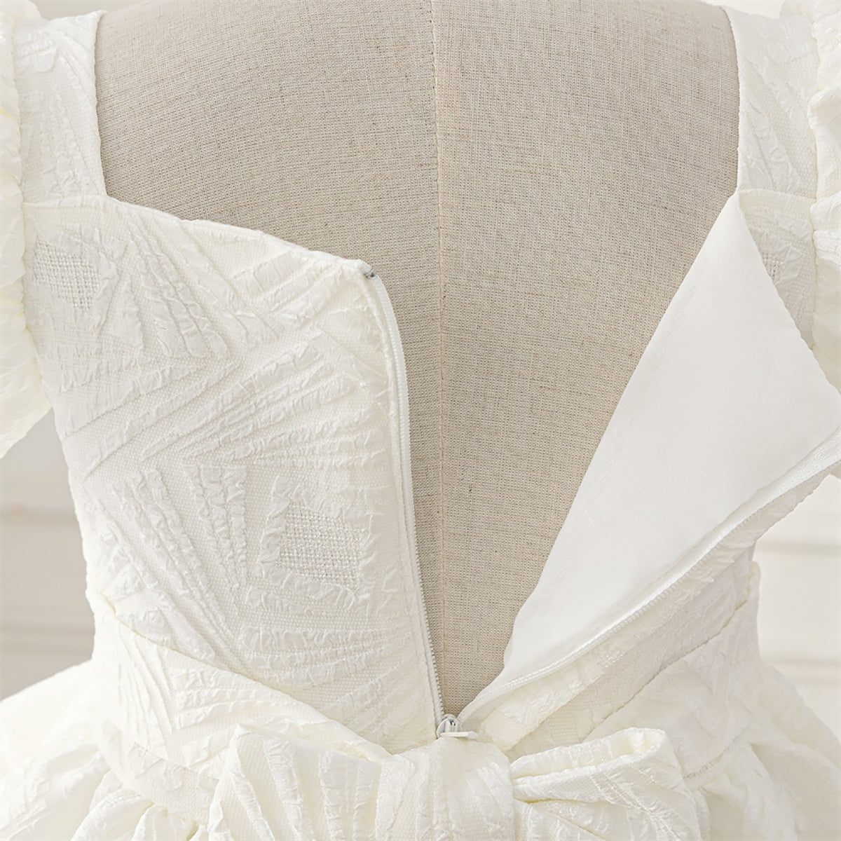 Puff Sleeve A-Line Dress