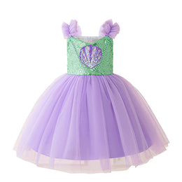 kids girls Ruffled Balloon Gown Dress