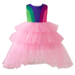 Girls Layered Balloon Dress