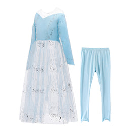 Blue & orchid tint Embellished Maxi Dress