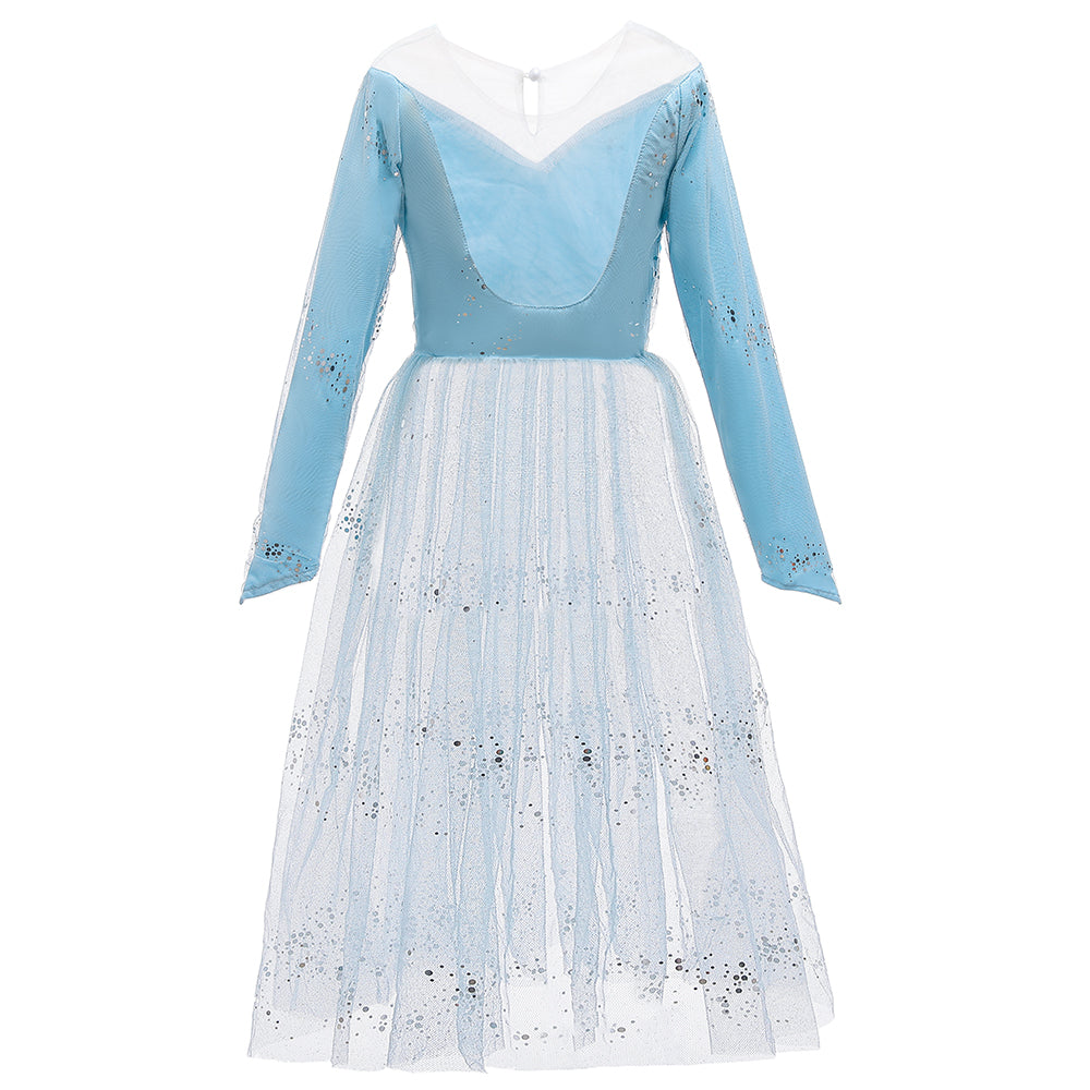 Blue & orchid tint Embellished Maxi Dress