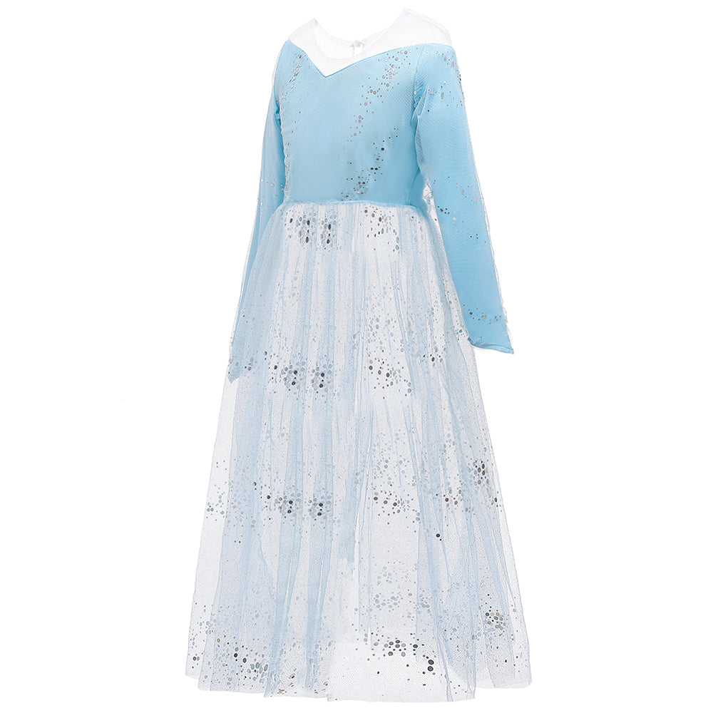 Blue & orchid tint Embellished Maxi Dress