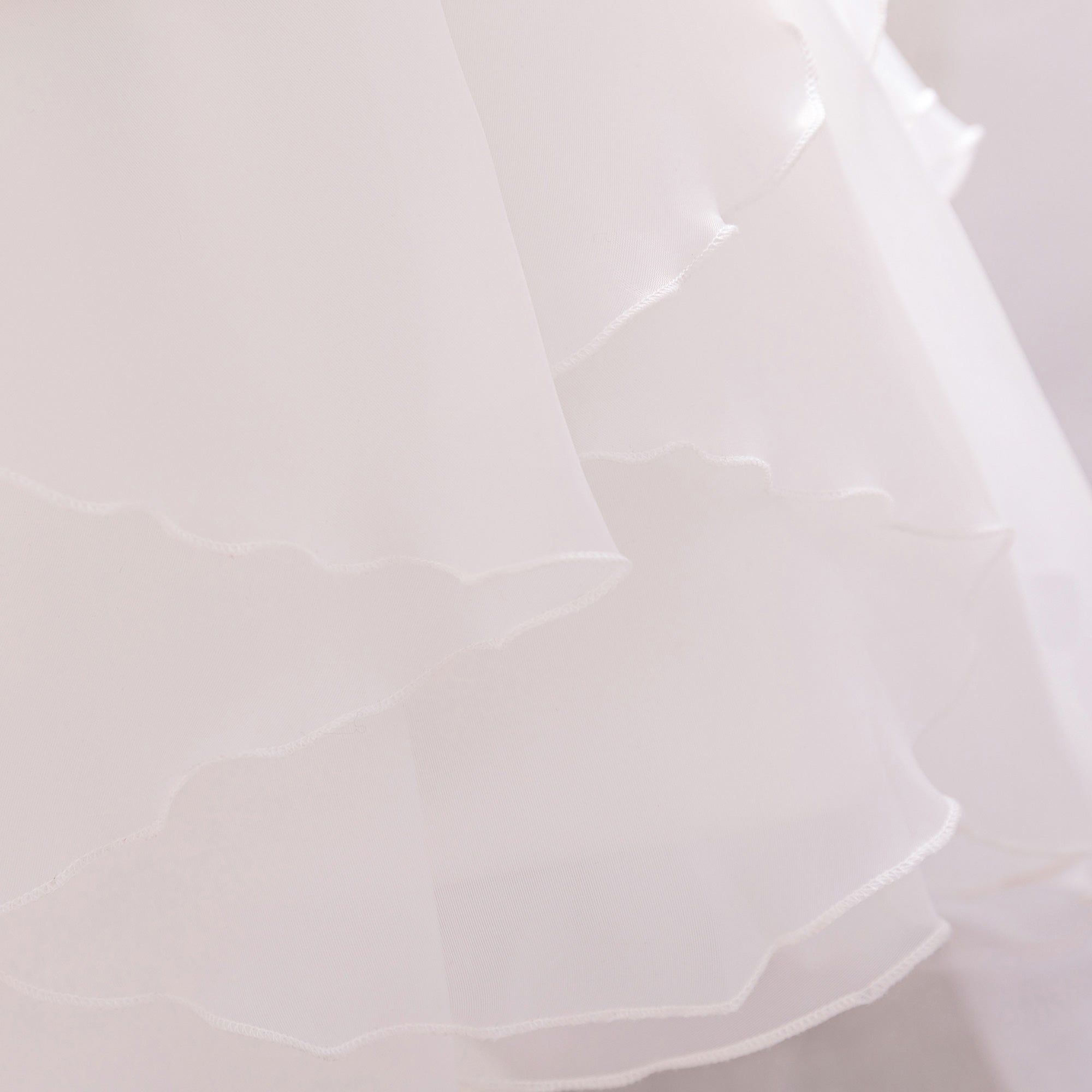 Girls Embroidered Layered Chiffon A-Line Midi Dress
