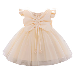 StyleCast x Girl Solid Revolte Flared Sleeve Chiffon A-Line Midi Dress