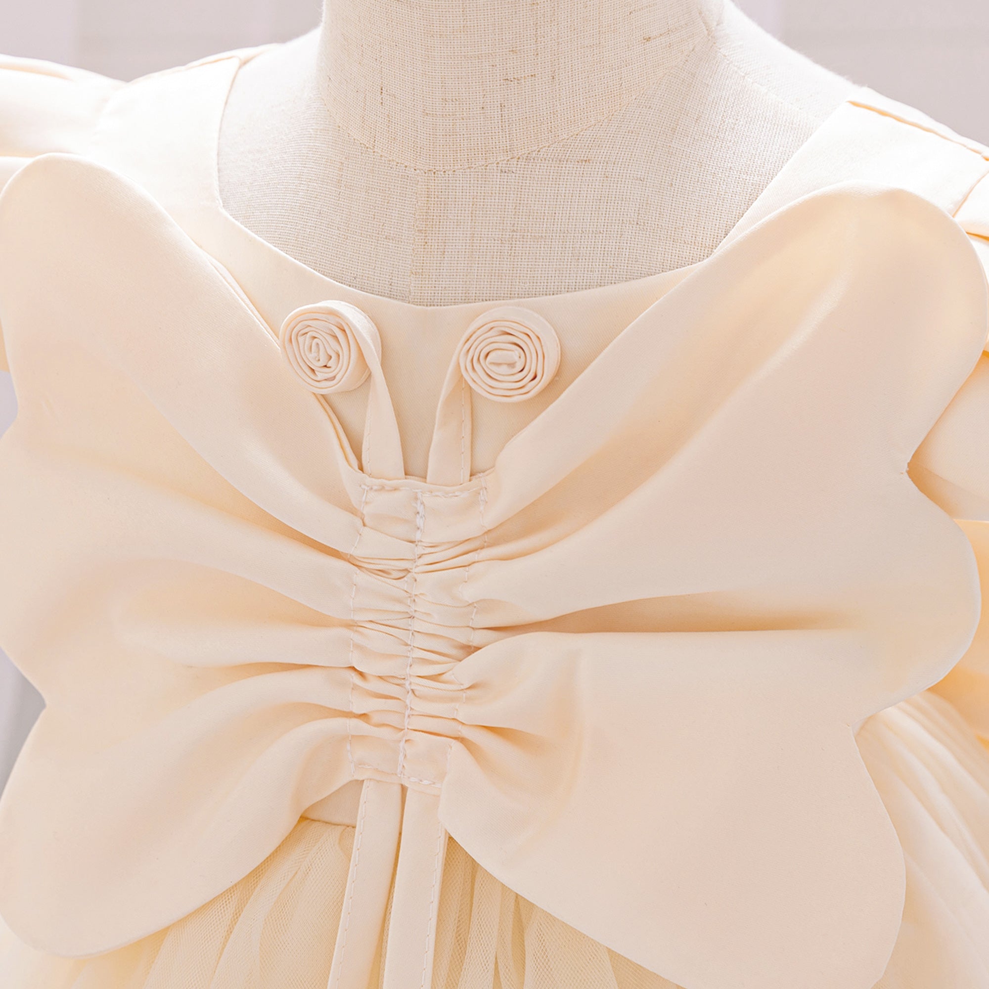StyleCast x Girl Solid Revolte Flared Sleeve Chiffon A-Line Midi Dress