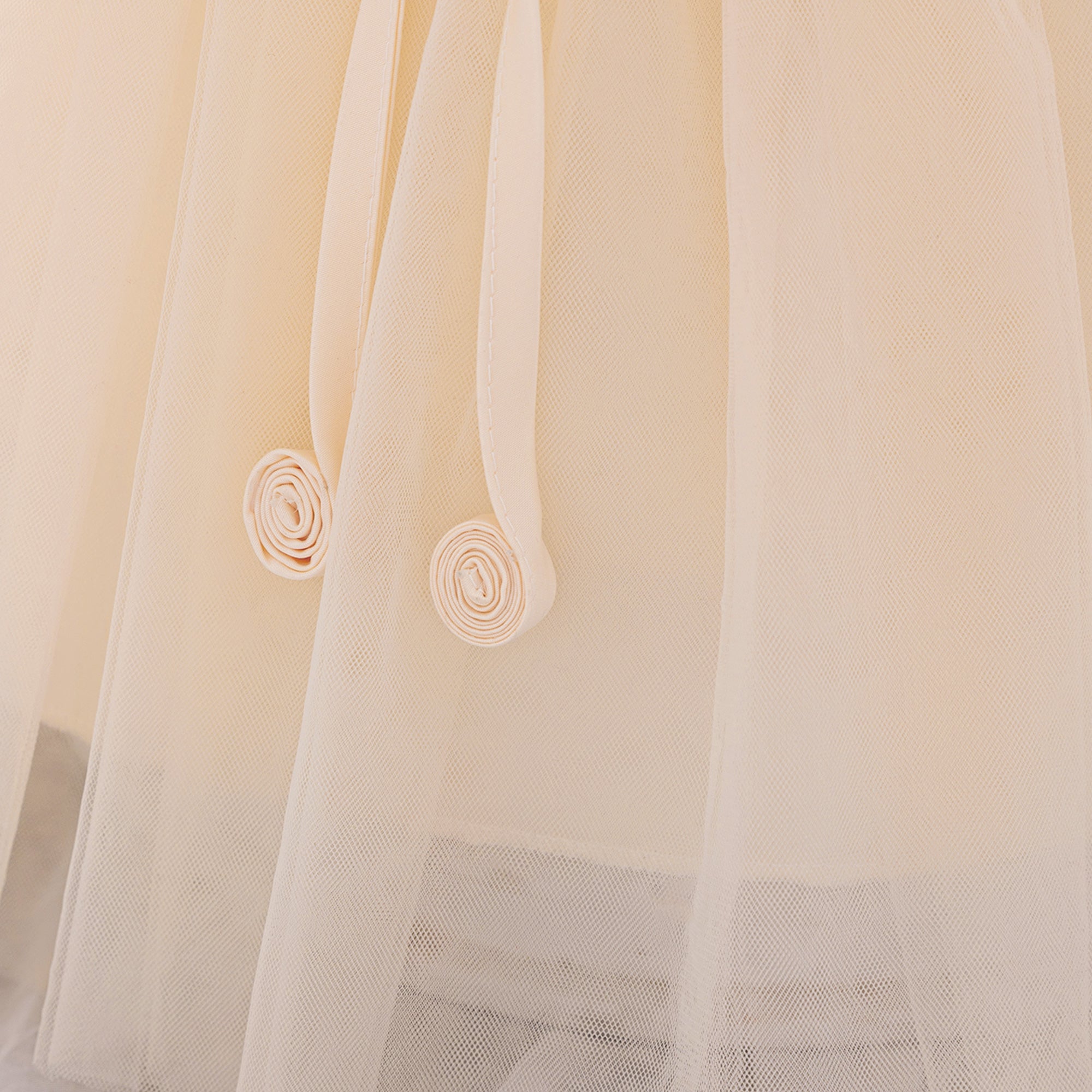 StyleCast x Girl Solid Revolte Flared Sleeve Chiffon A-Line Midi Dress