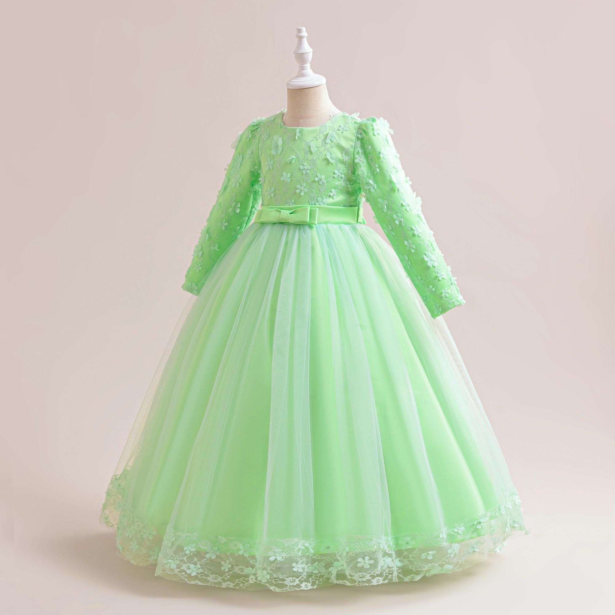 Girls Applique Maxi Dress