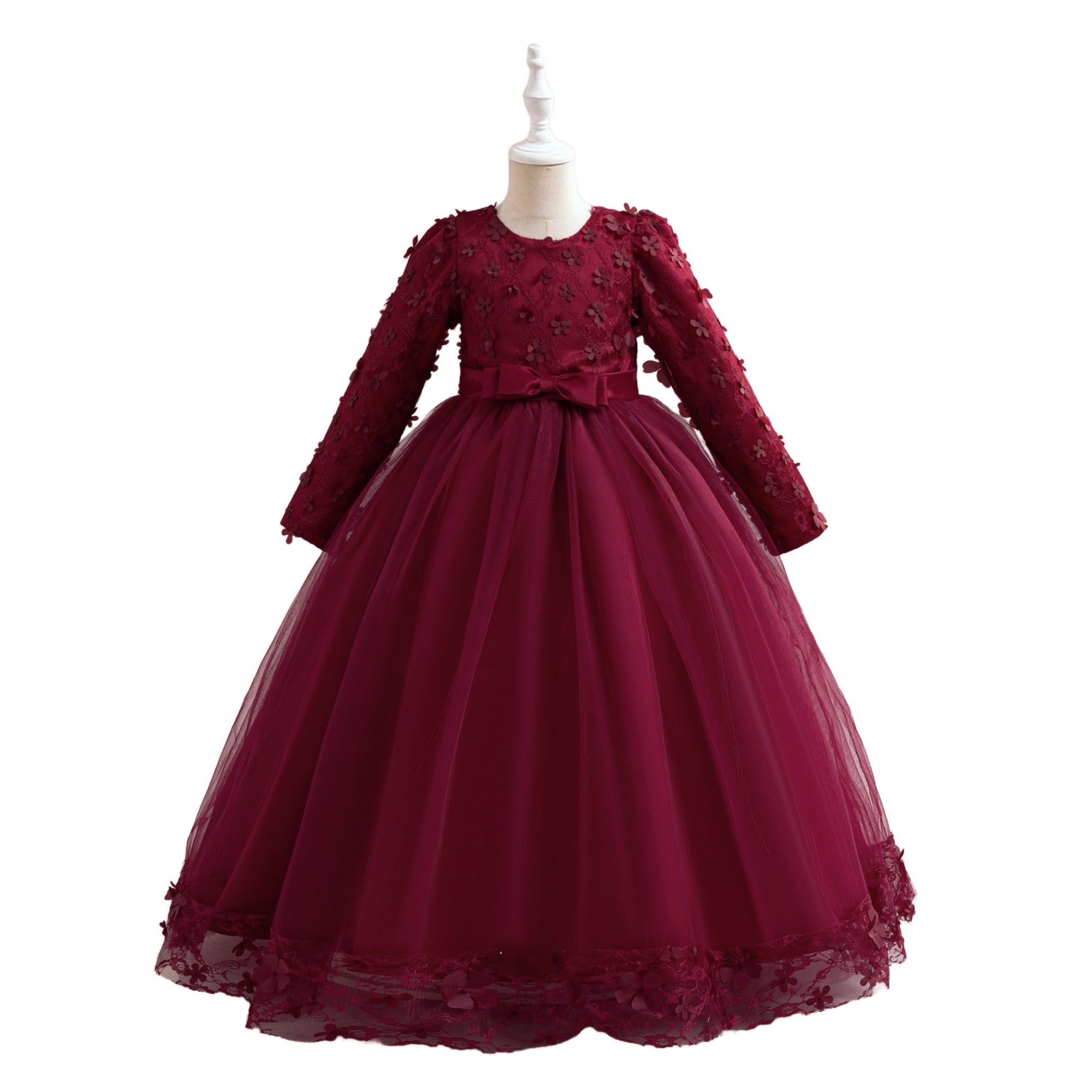 Girls Applique Maxi Dress