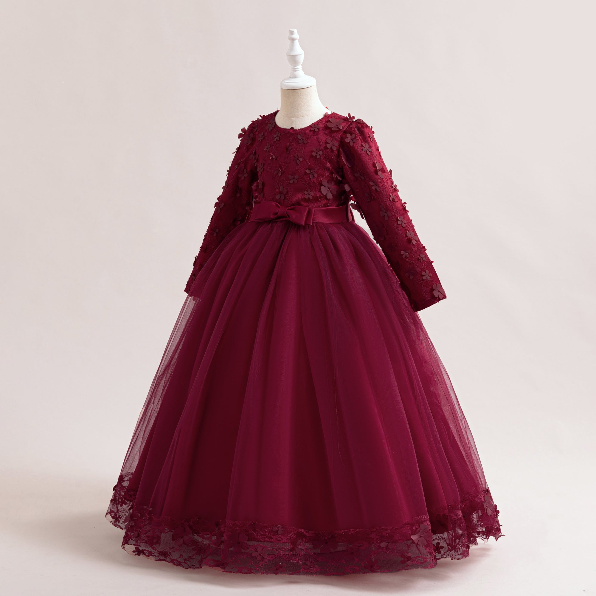Girls Applique Maxi Dress
