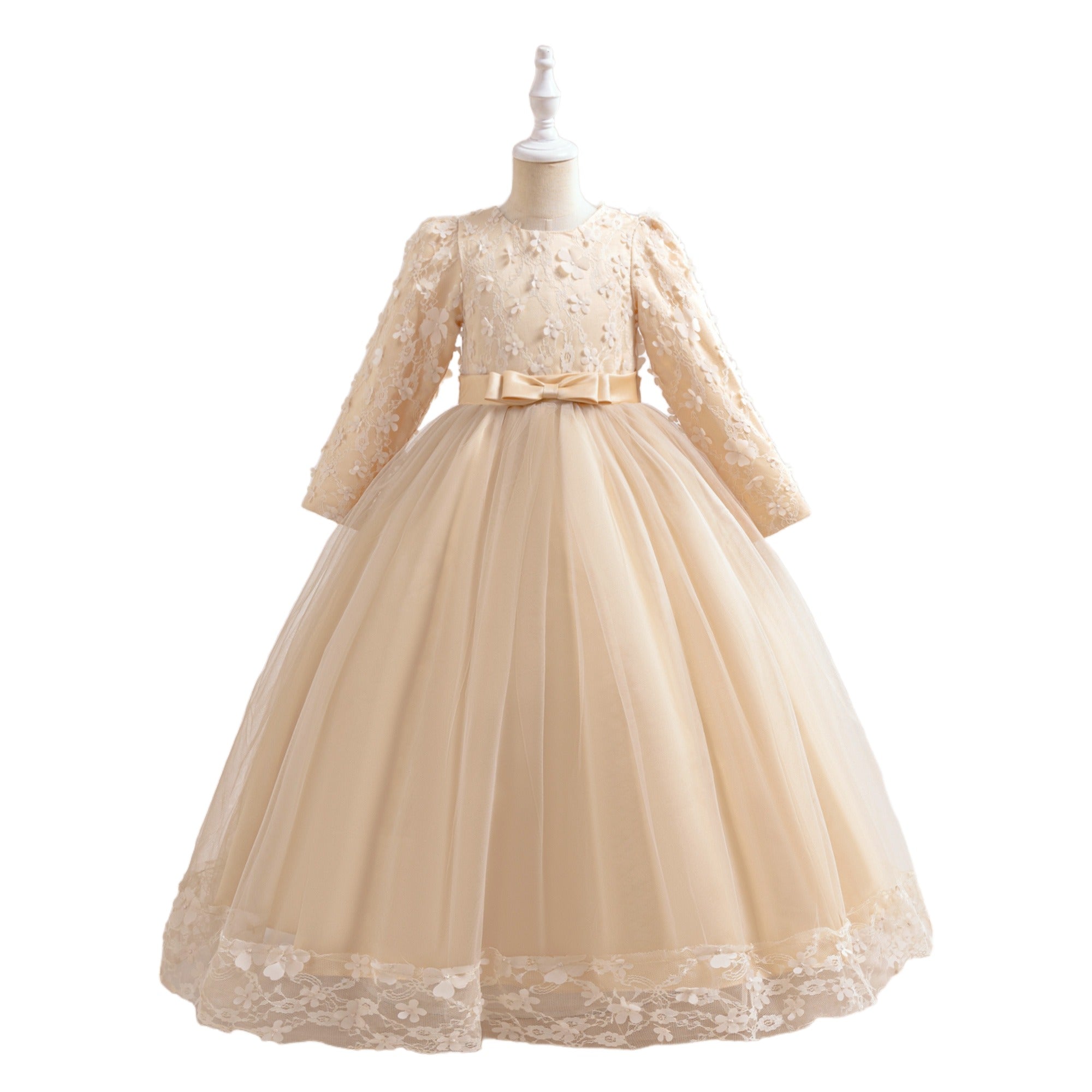 Girls  Applique Maxi Dress