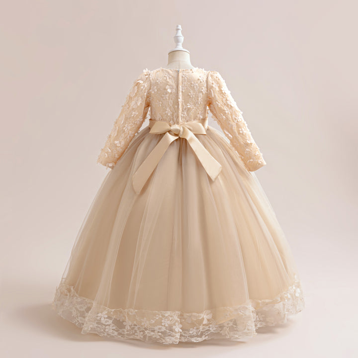Girls  Applique Maxi Dress