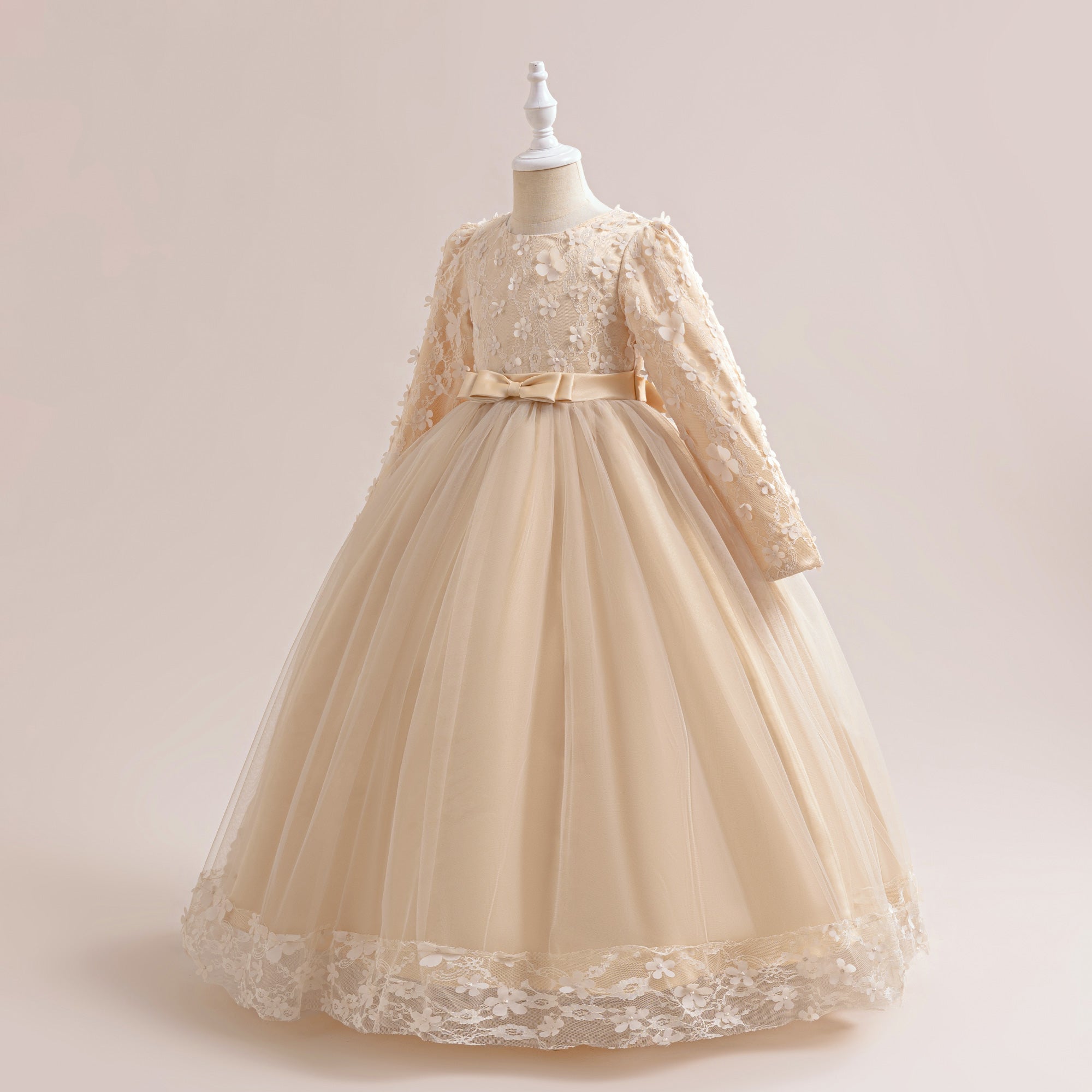Girls  Applique Maxi Dress