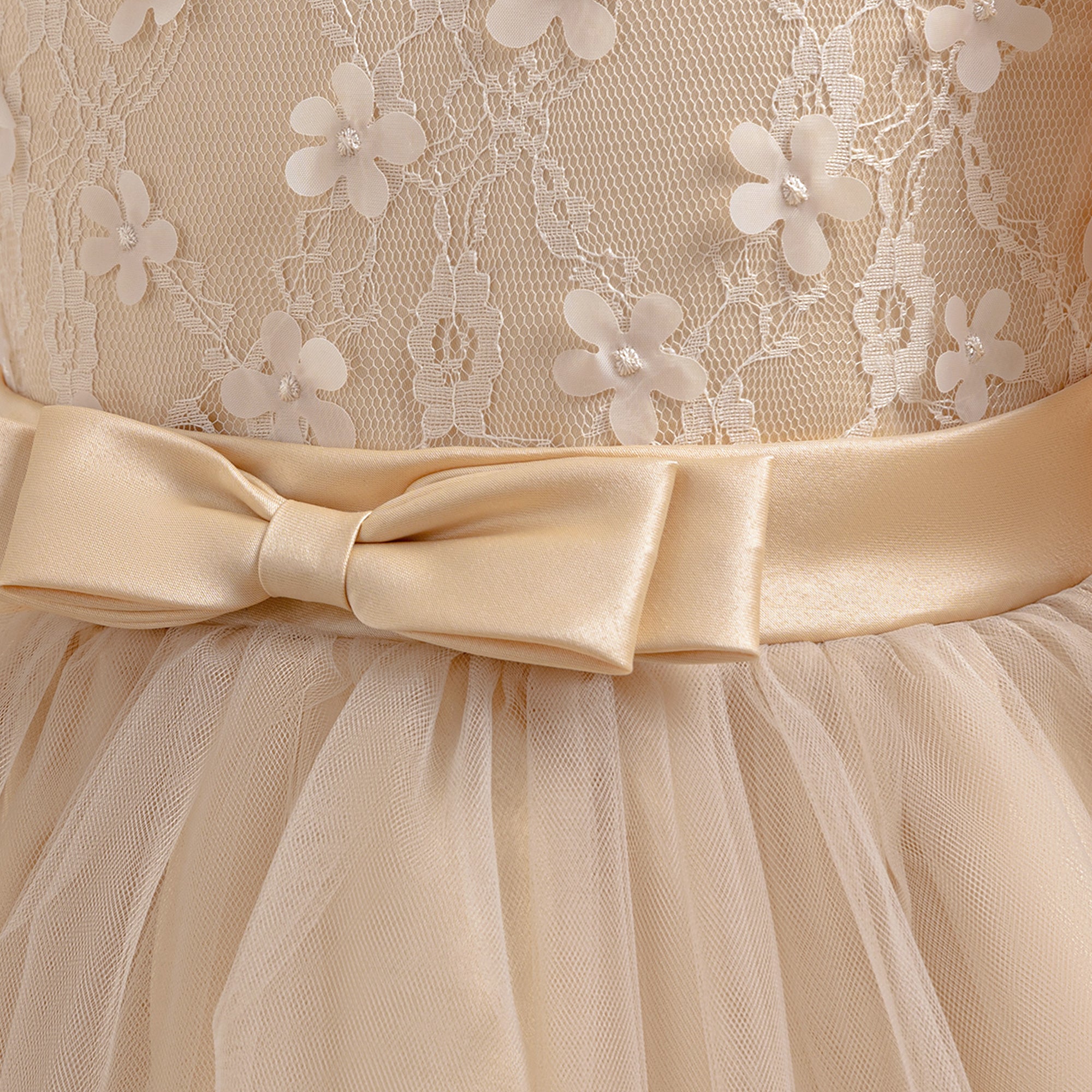 Girls  Applique Maxi Dress
