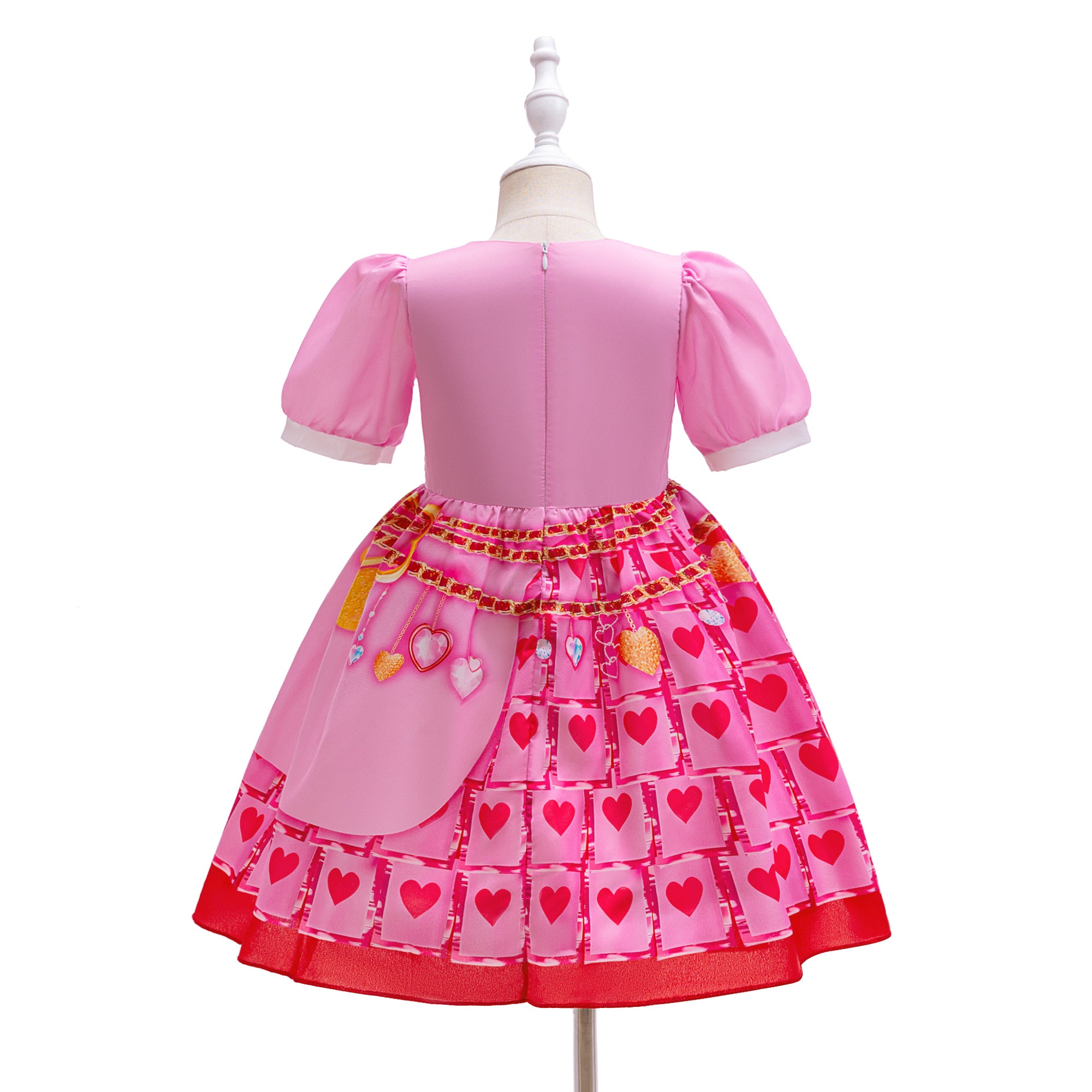 Girls Printed Fit and Flare Mini Dress