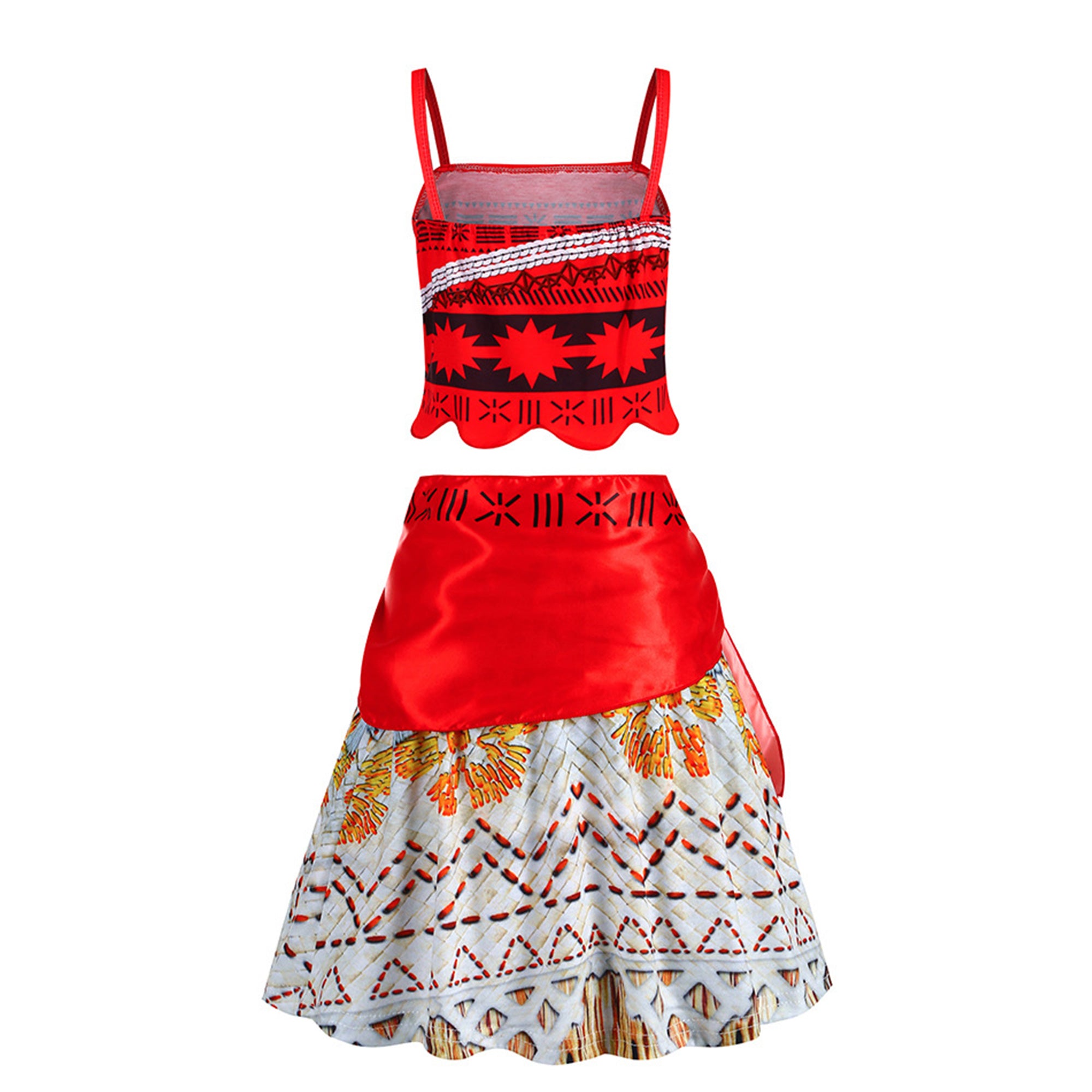Girls Printed Top with Skirt