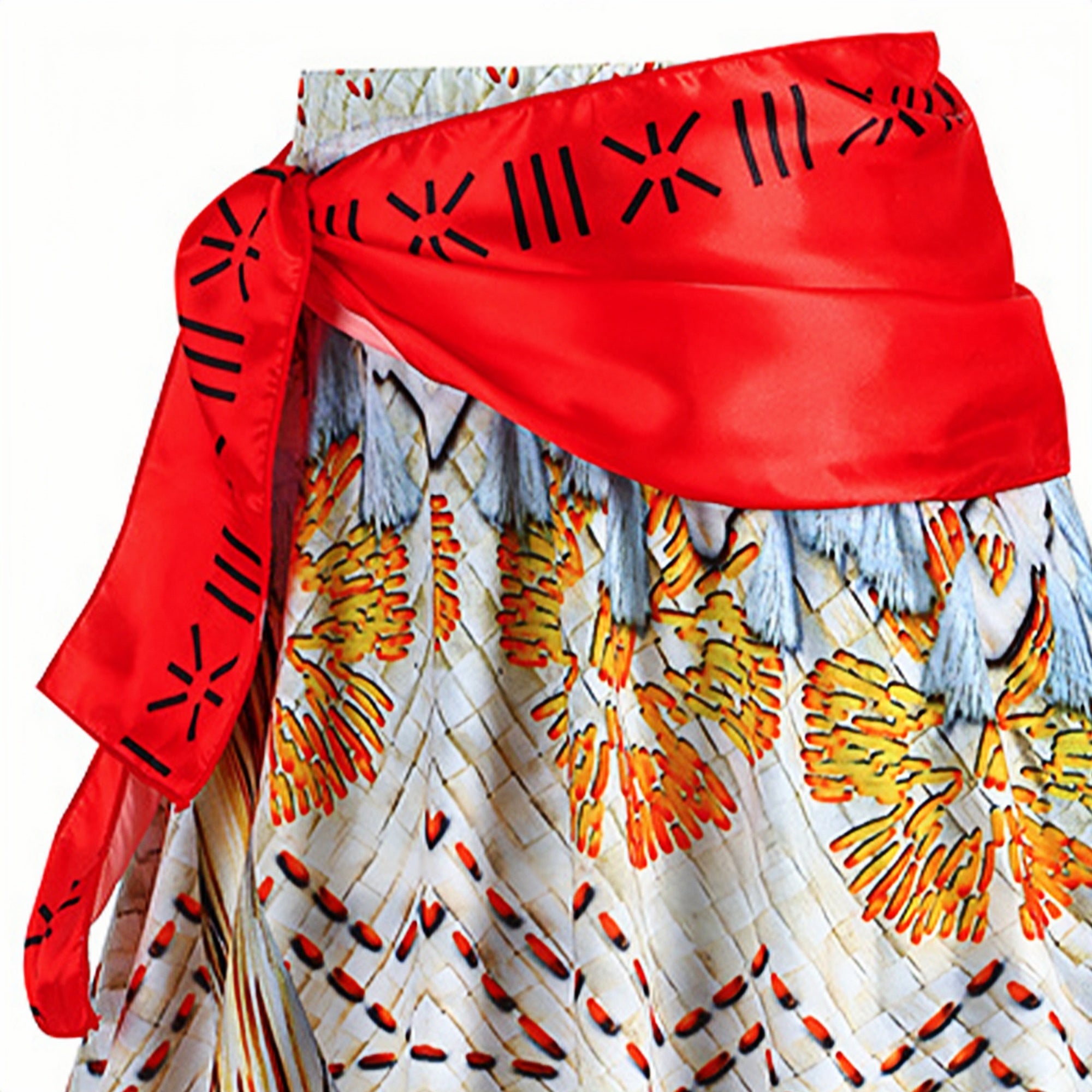 Girls Printed Top with Skirt