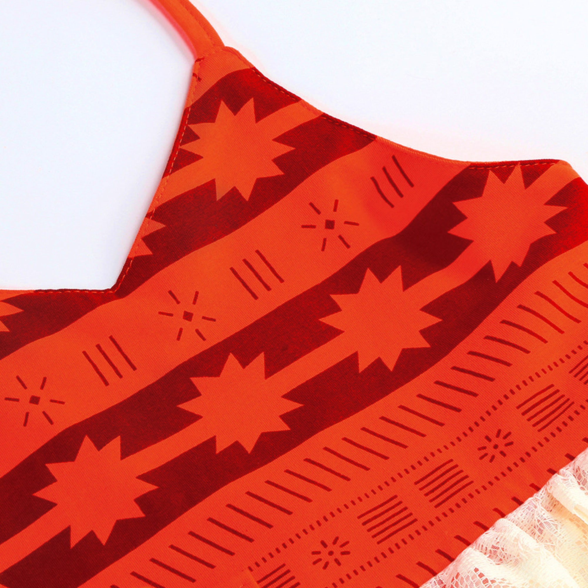 Girls Tie-Up Neck A-Line Dress