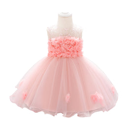 Girls Self Designed Fit & Flare Midi Dress