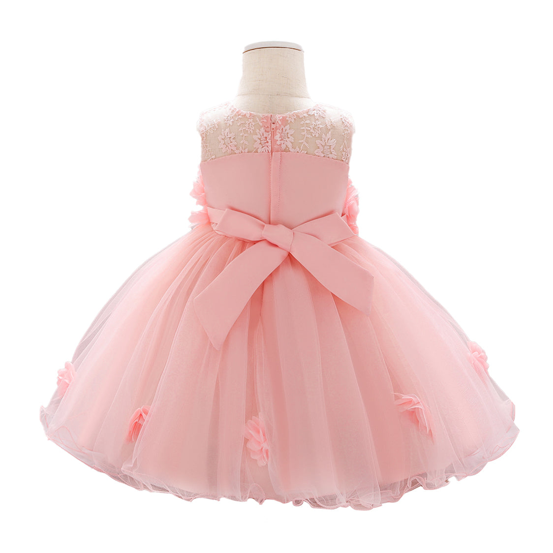 Girls Self Designed Fit & Flare Midi Dress