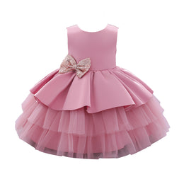 Girl Layered Tulle Gown Dress