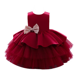 Girls Applique Balloon Dress