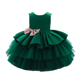 Girls Applique Balloon Dress
