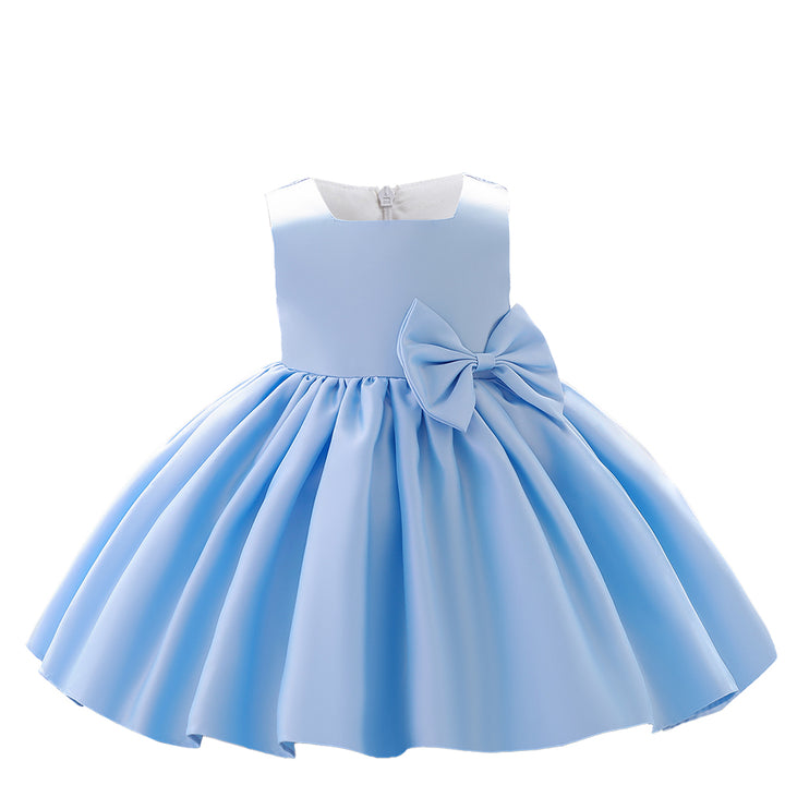 Girls Square Neck Fit & Flare Dress