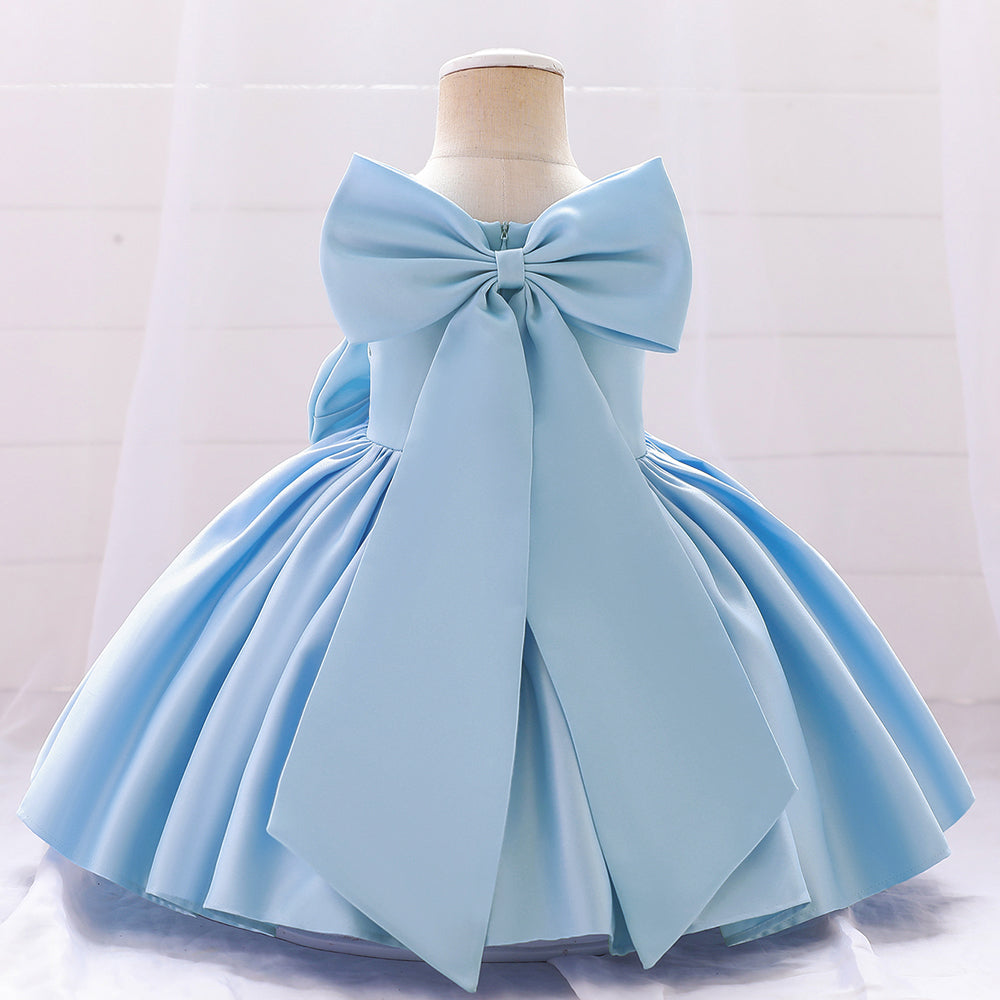 Girls Square Neck Fit & Flare Dress