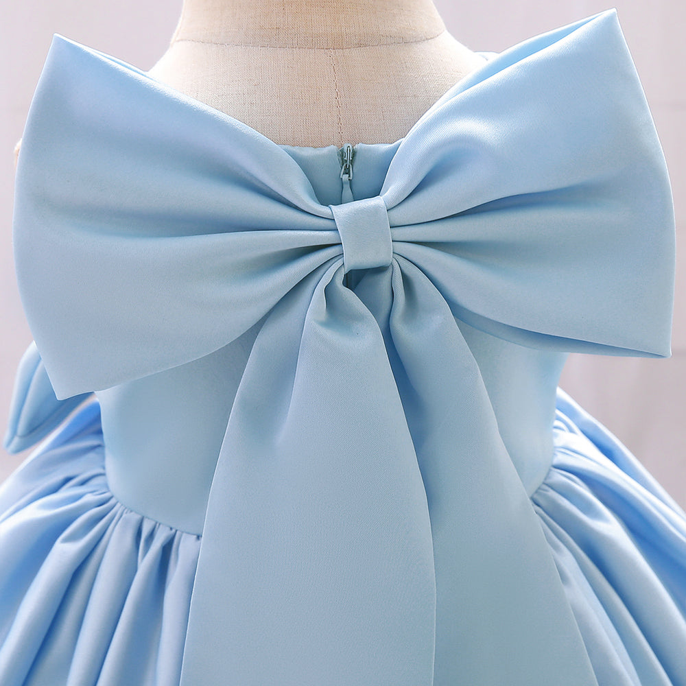 Girls Square Neck Fit & Flare Dress