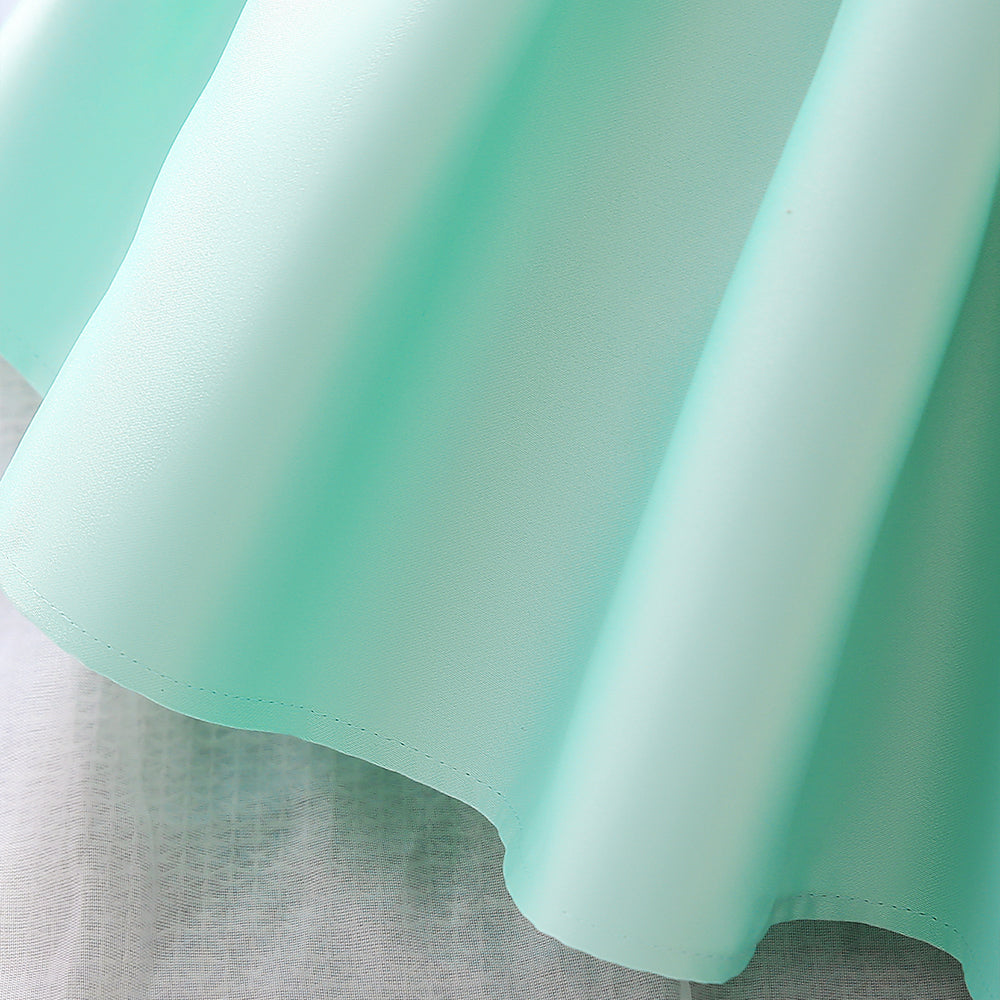 Girls Square Neck Balloon Dress