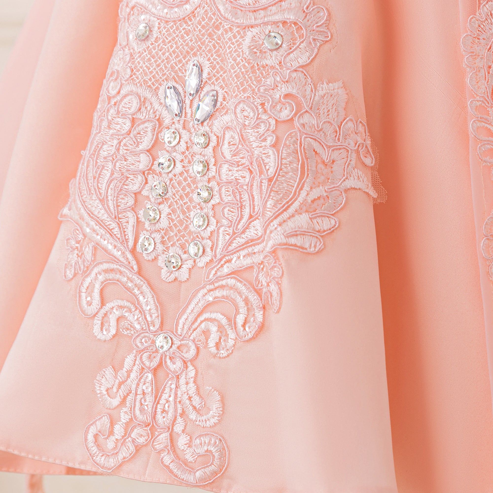 Girls Self Design Bow Detail Fit & Flare Dress