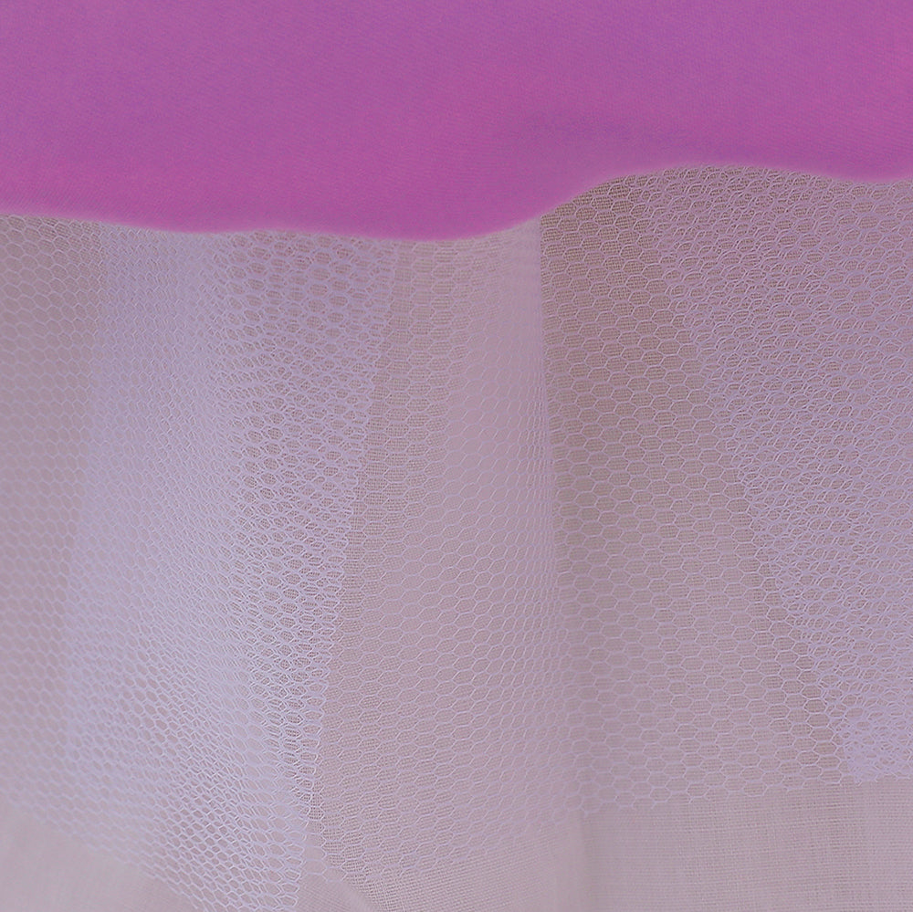 Purple Self Design Fit & Flare Dress