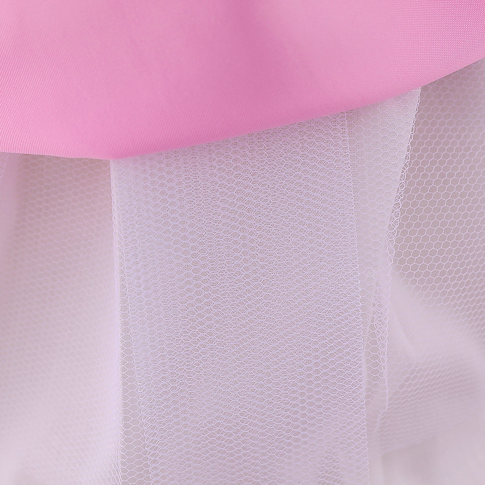 Pink & sea pink Embellished Embroidered Applique Fit & Flare Dress