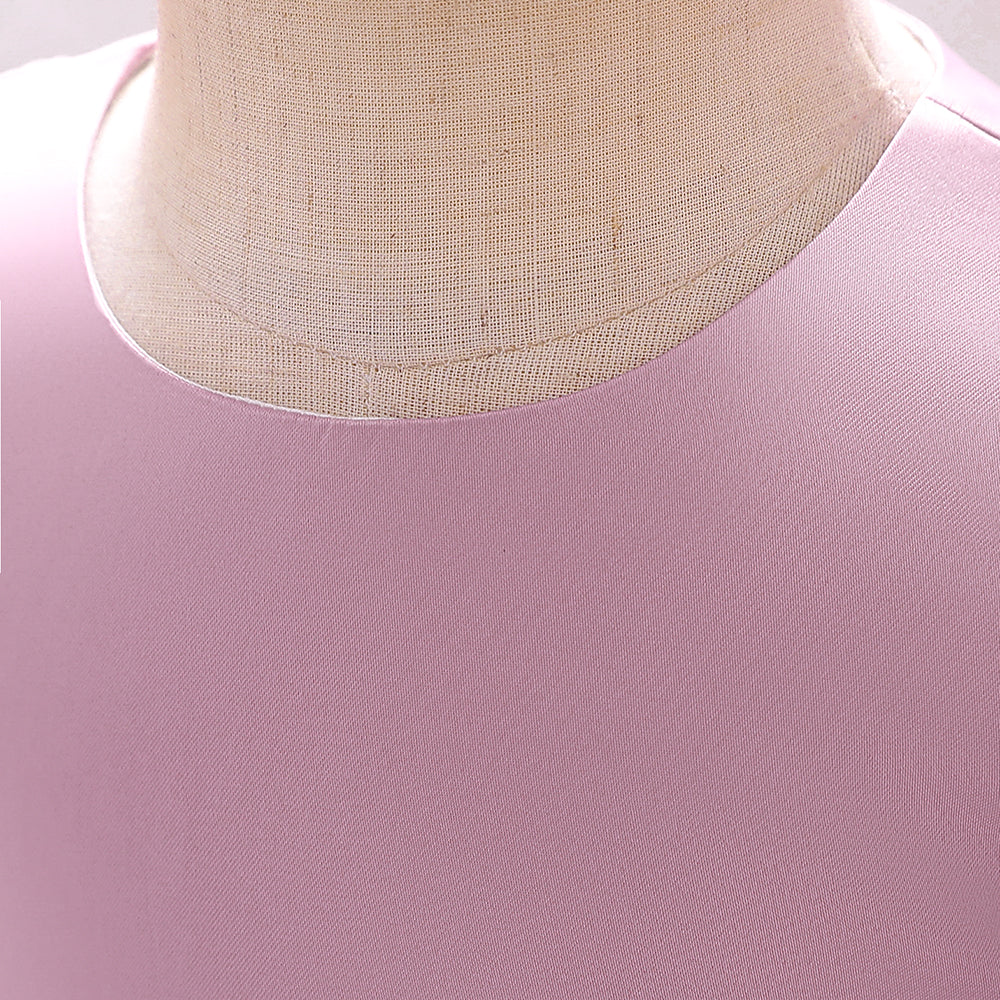 Pink Infant Girls Flutter Sleeves Corsage Balloon Dress
