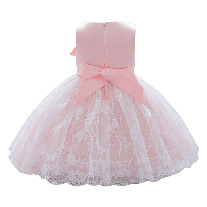 Girls Embellished Bow-Detailed Fit & Flare Dress