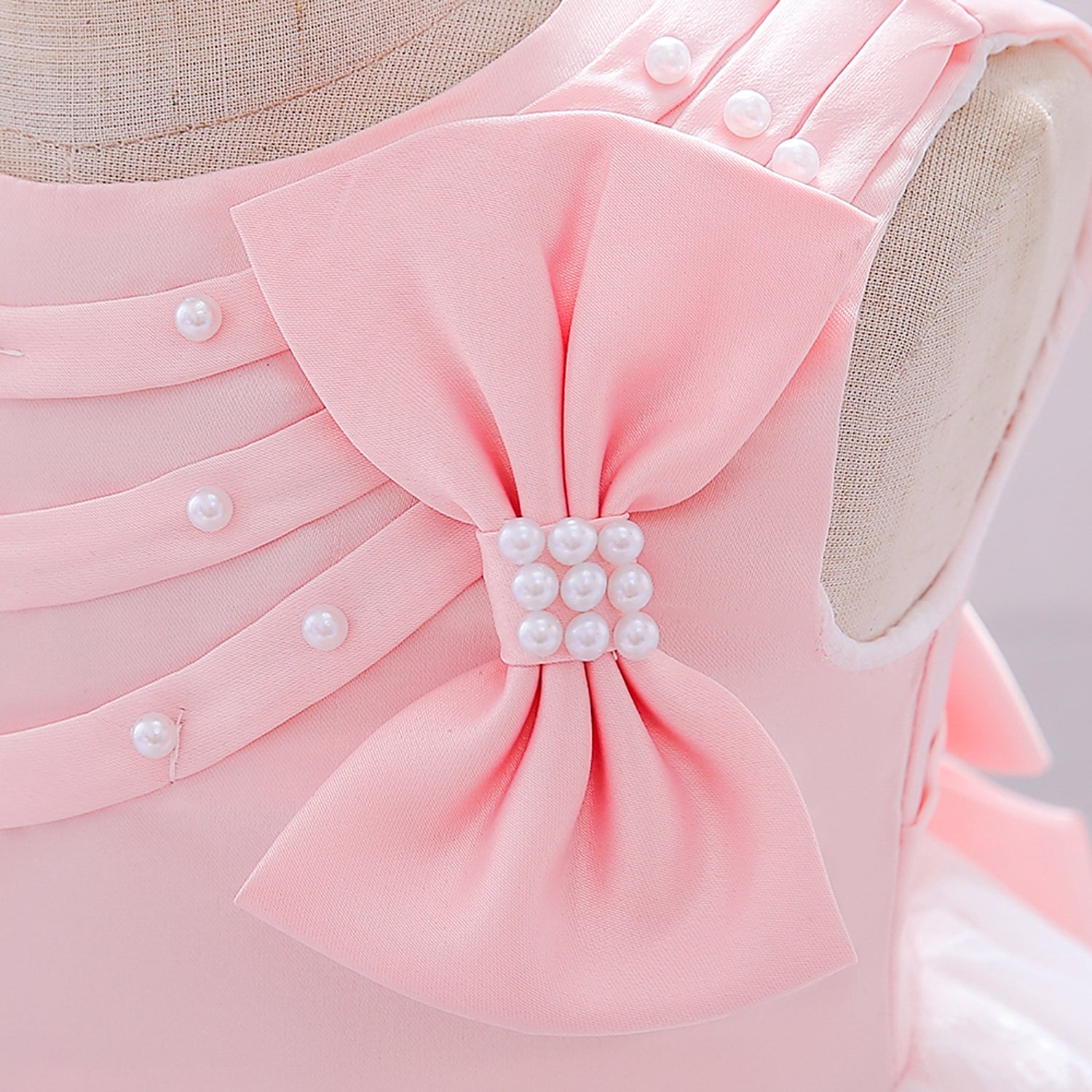 Girls Embellished Bow-Detailed Fit & Flare Dress