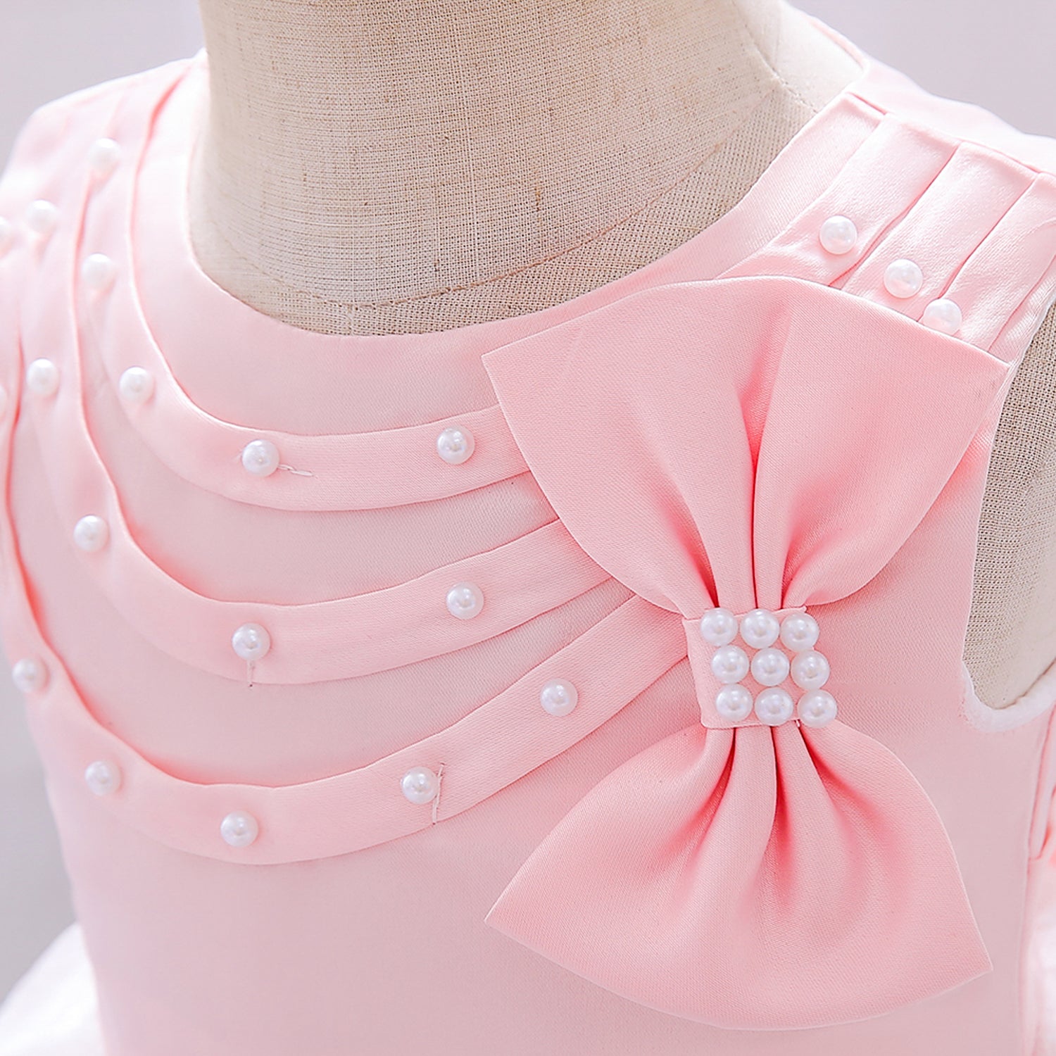 Girls Embellished Bow-Detailed Fit & Flare Dress