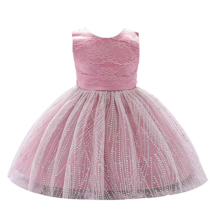 Pink & White Fit & Flare Dress