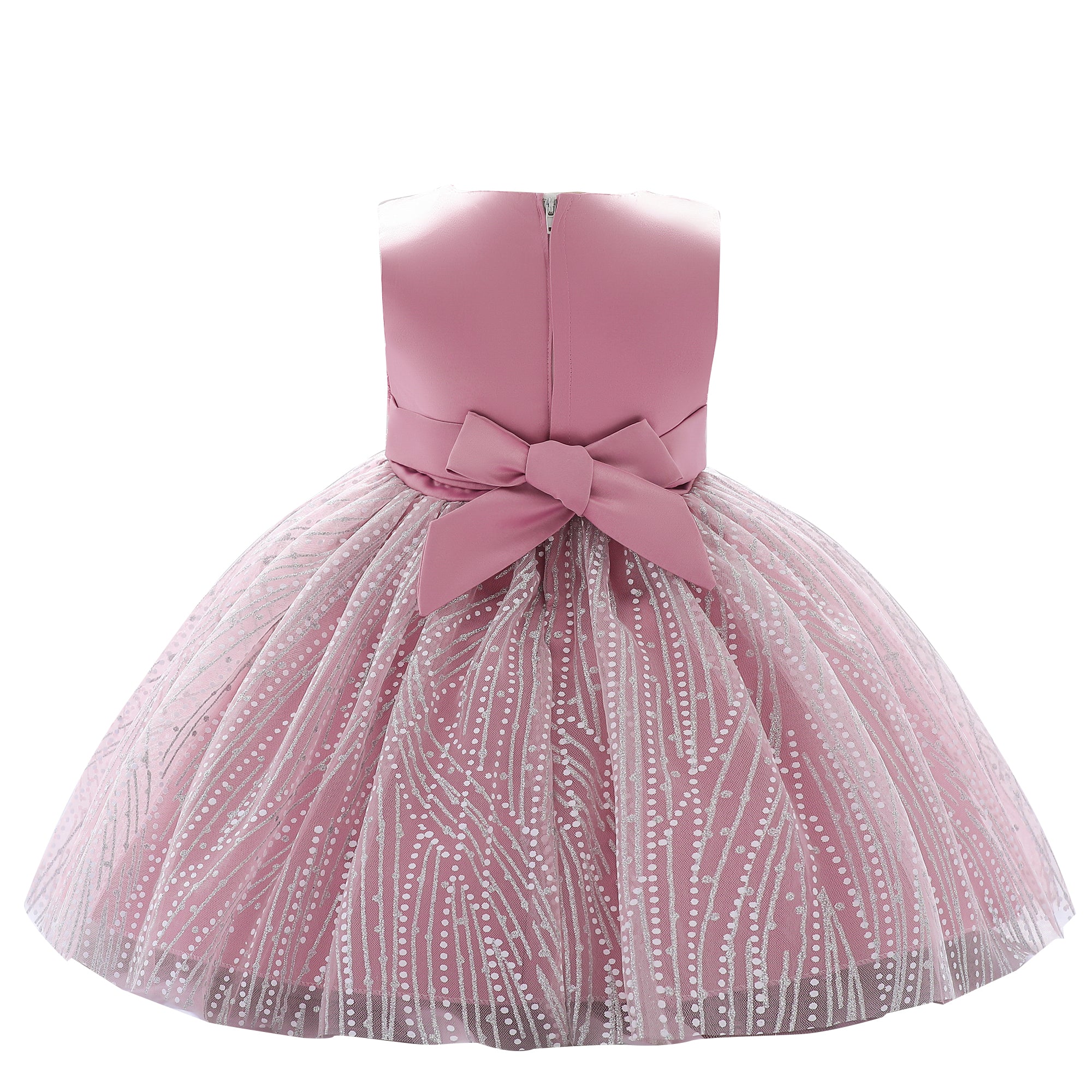 Pink & White Fit & Flare Dress
